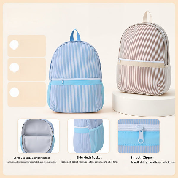 PREORDER: Custom Seersucker Backpack RERUN 7.13.26