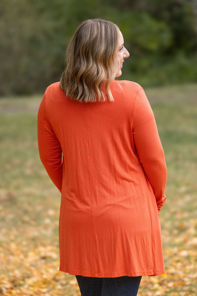 IN STOCK Classic Cardigan - Pumpkin FINAL SALE