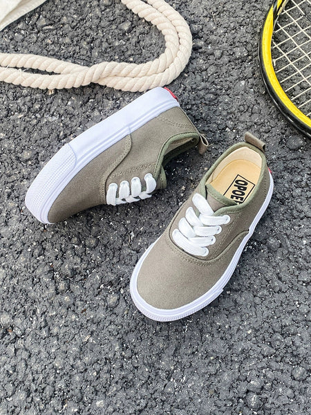 PREORDER: Kid's Canvas Lace-up Shoes  RERUN 7.13.26 - Pumpkin Patch Co