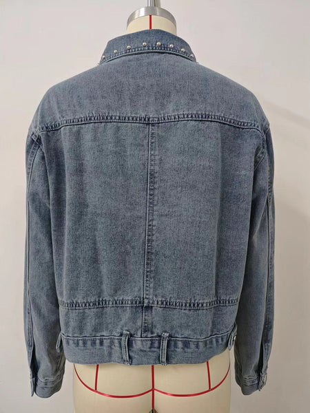 PREORDER: Studded jean jacket  8.10.26 OSYM