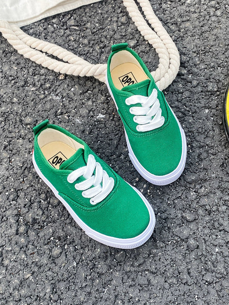 PREORDER: Kid's Canvas Lace-up Shoes  RERUN 7.13.26 - Pumpkin Patch Co