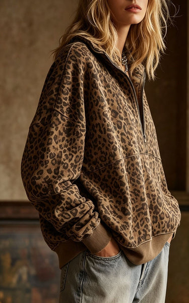 PREORDER: Leopard Rosette Top 8.10.26