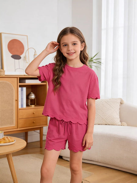 PREORDER: Scalloped Shirt & Short Set 3.16.26