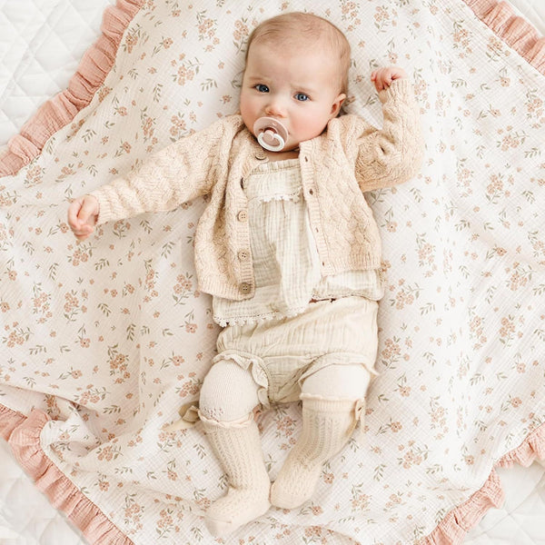 PREORDER: The Heirloom Ruffle Blanket 8.24.26 OSYM