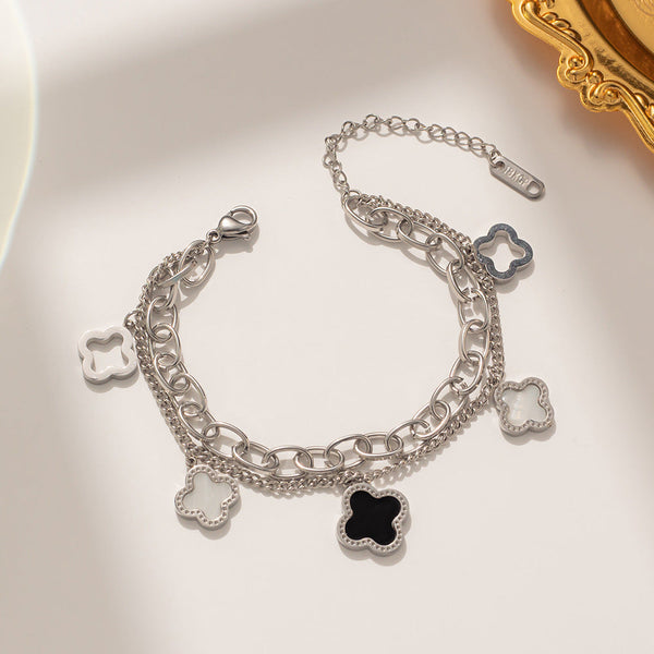 PREORDER: Clover Double Chain Bracelet 8.10.26 OSYM