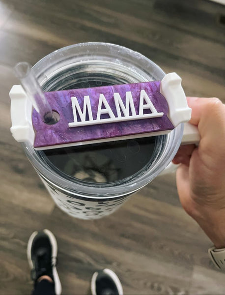 RTS: MAMA 40oz Tumbler Lid Topper-