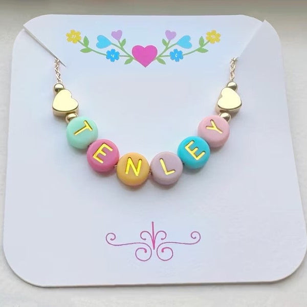 PREORDER: The Pastel Pop Name Necklace 8.10.26 OSYM