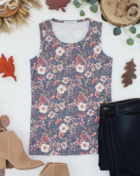 IN STOCK Ava Tank - Blushwood Floral