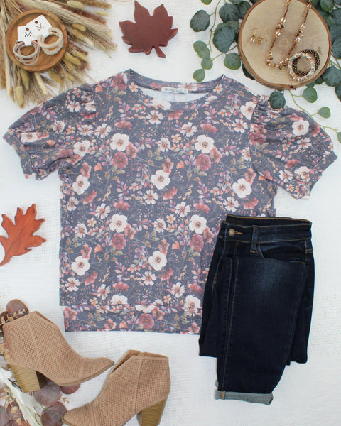 IN STOCK Katie Cozy Top - Blushwood Floral