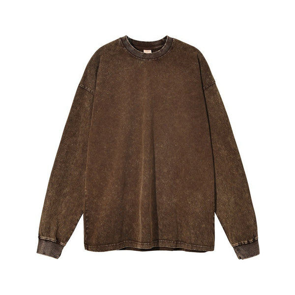 RTS: Mineral Washed Long sleeve Crews (boyfriend fit oversized)- - Pumpkin Patch Co