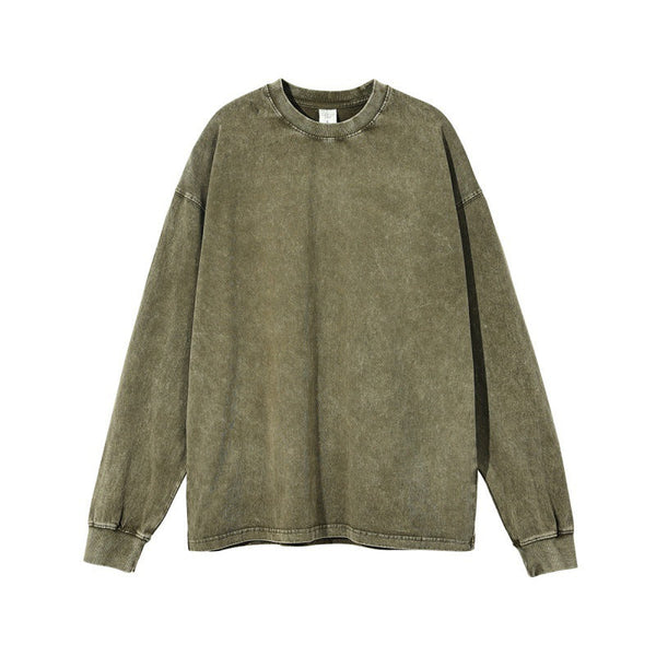 RTS: Mineral Washed Long sleeve Crews (boyfriend fit oversized)- - Pumpkin Patch Co