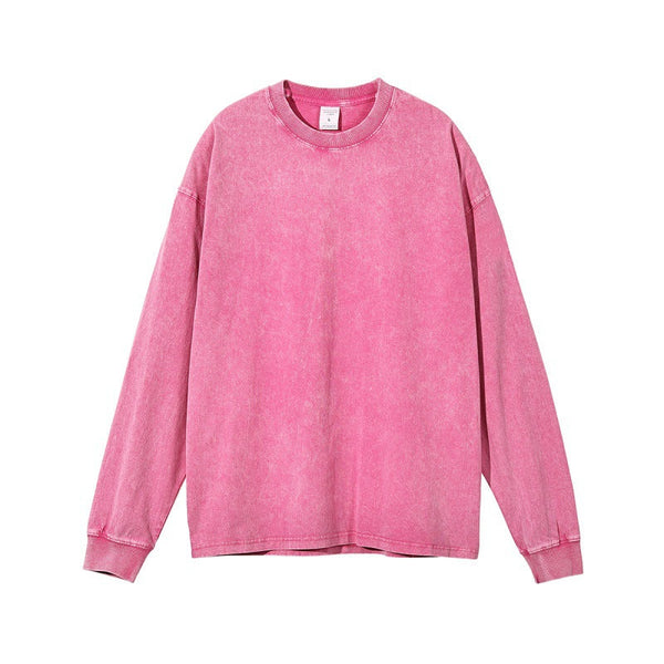 RTS: Mineral Washed Long sleeve Crews (boyfriend fit oversized)- - Pumpkin Patch Co
