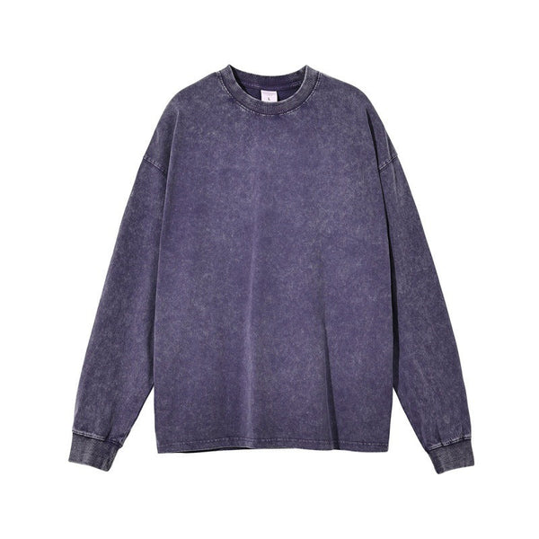 RTS: Mineral Washed Long sleeve Crews (boyfriend fit oversized)- - Pumpkin Patch Co