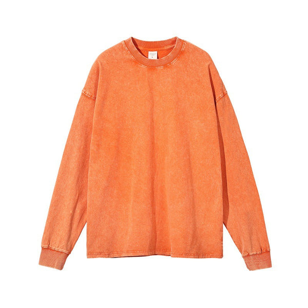 RTS: Mineral Washed Long sleeve Crews (boyfriend fit oversized)- - Pumpkin Patch Co