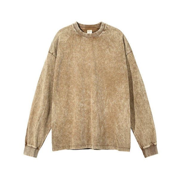 RTS: Mineral Washed Long sleeve Crews (boyfriend fit oversized)- - Pumpkin Patch Co