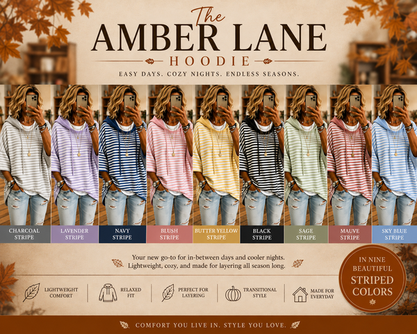 PREORDER: The Amber Lane Hoodie 8.10.26