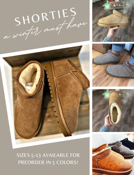 PREORDER: Faux Fur Lined Shortie Boots 8.11.25 OSYM