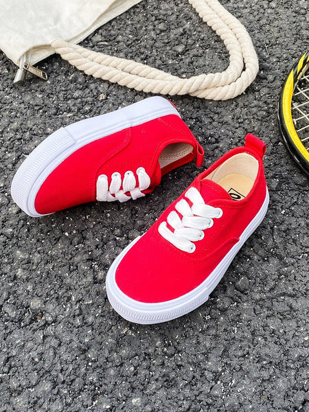 PREORDER: Kid's Canvas Lace-up Shoes  RERUN 7.13.26 - Pumpkin Patch Co