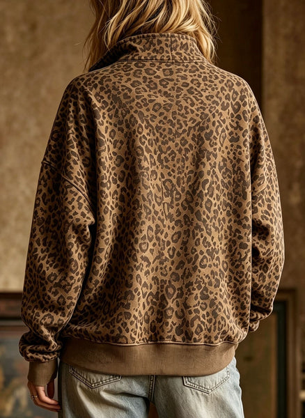 PREORDER: Leopard Rosette Top 8.10.26