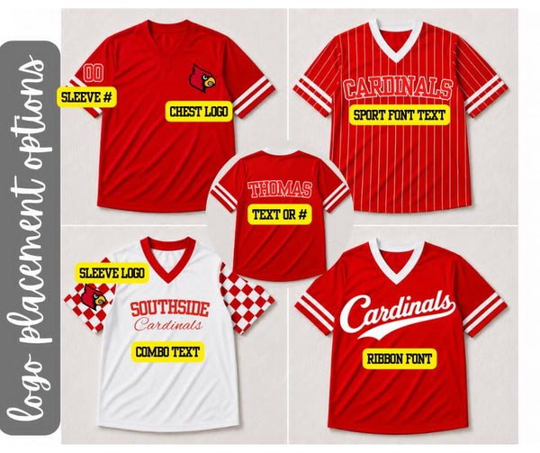 PREORDER: Custom Football Jersey (Front Text) 7.20.26
