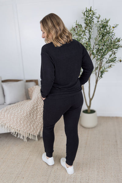 IN STOCK Corrine Joggers - Black - Pumpkin Patch Co