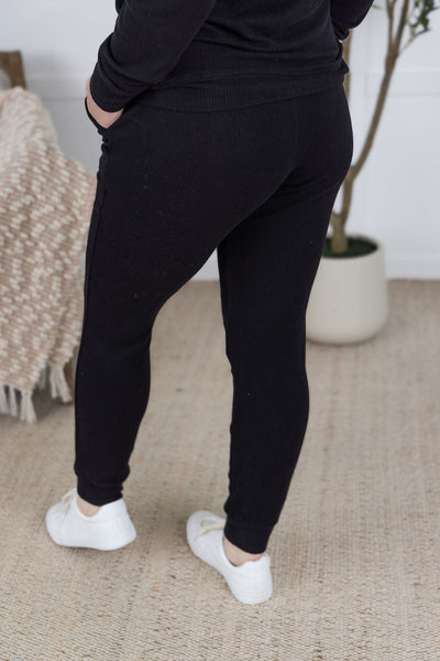 IN STOCK Corrine Joggers - Black - Pumpkin Patch Co