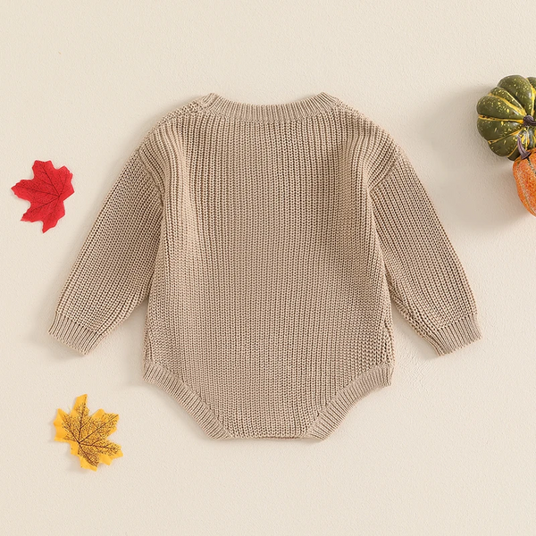 RTS: Pumpkin Patch Knit Onesie - Pumpkin Patch Co