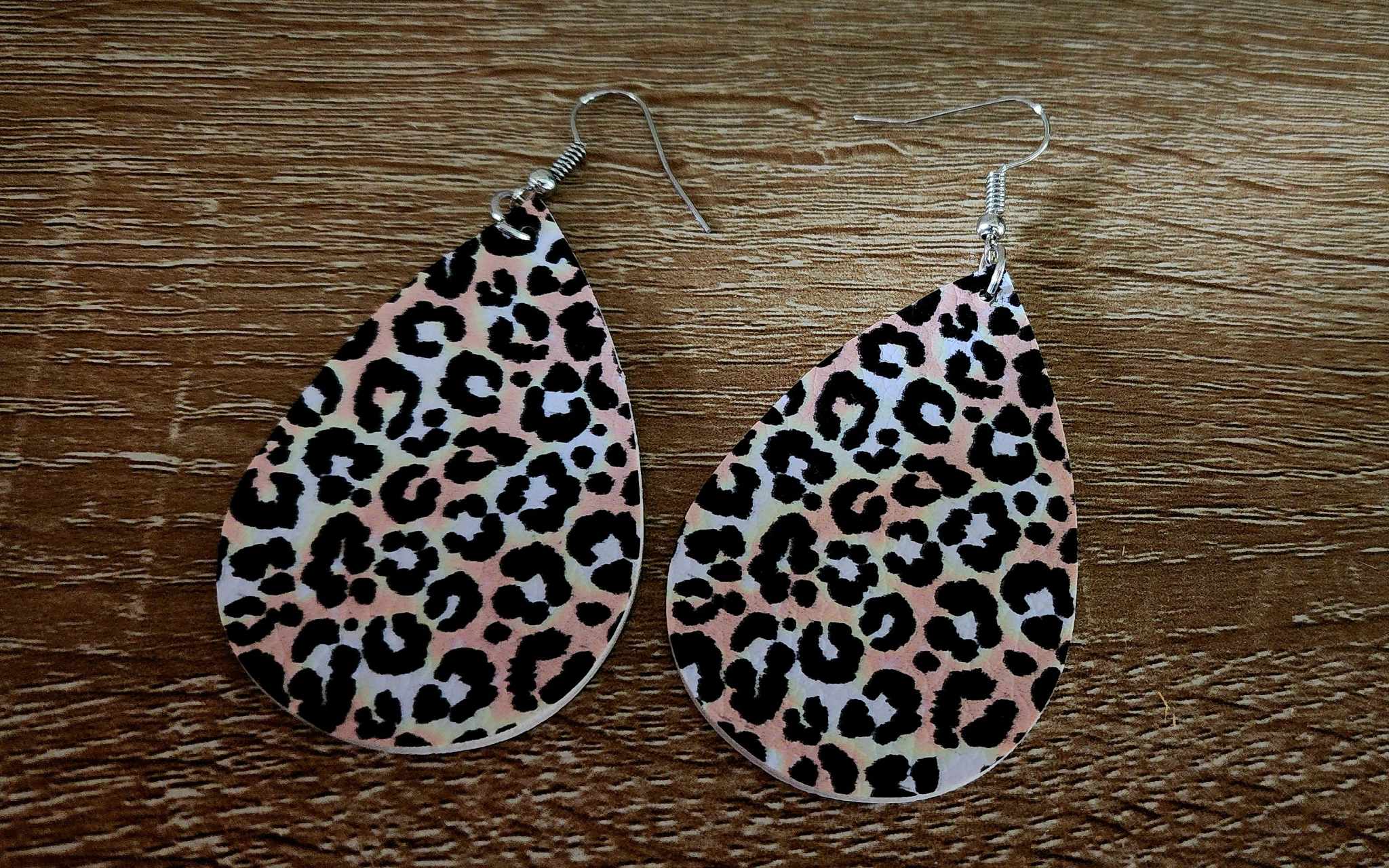 RTS: Leopard Teardrop Earrings-