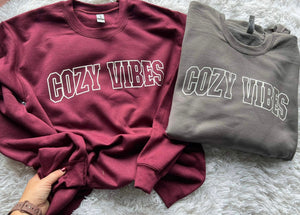 Cozy Vibes PUFF ink Crew - RTS