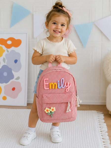 PREORDER: Tiny Trendsetter Embroidered Backpack RERUN 6.22.26 osym - Pumpkin Patch Co