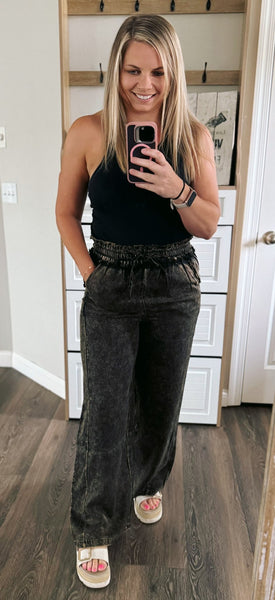 rts Zenana Branded drawstring pant