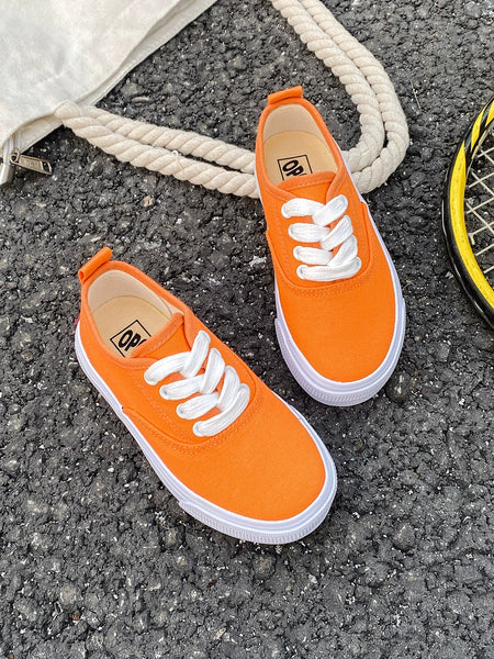 PREORDER: Kid's Canvas Lace-up Shoes  RERUN 7.13.26 - Pumpkin Patch Co