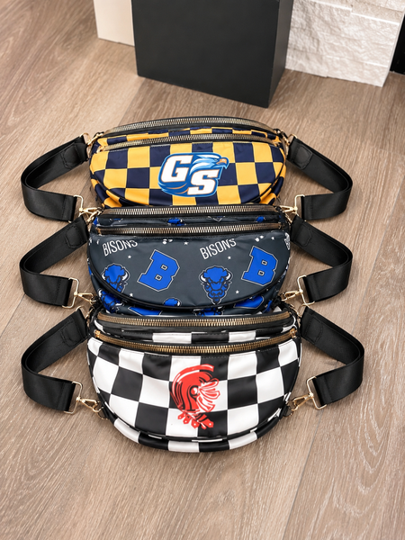 PREORDER: Custom Double Zip Bum Sling Bags RERUN 8.24.26