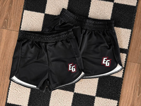 PREORDER: Custom Solid + Logo High Waisted Shorts (Kids + Adults) RERUN 5.18.26