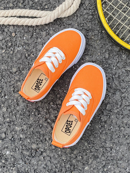 PREORDER: Kid's Canvas Lace-up Shoes  RERUN 7.13.26 - Pumpkin Patch Co