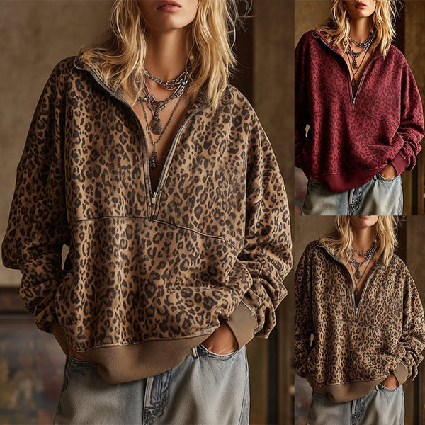 PREORDER: Leopard Rosette Top 8.10.26