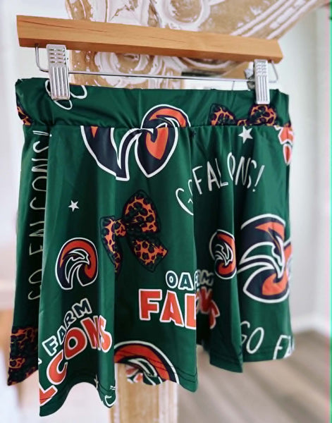 PREORDER: Custom Athletic Flowy Skort RERUN (Seamless Design) 6.8.26 - Pumpkin Patch Co