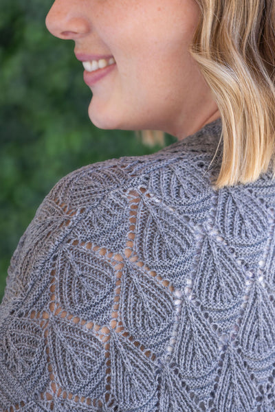 IN STOCK Open Knit Cardigan - Grey - Pumpkin Patch Co