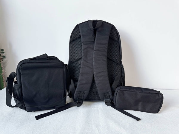 PREORDER: Custom Backpack, Lunch Bag + Pencil Case Set 6.22.26