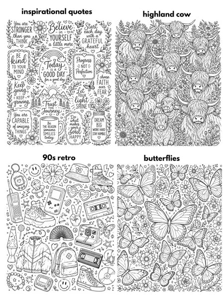 PREORDER: Custom Coloring Blanket (Premade Designs)  7.27.26