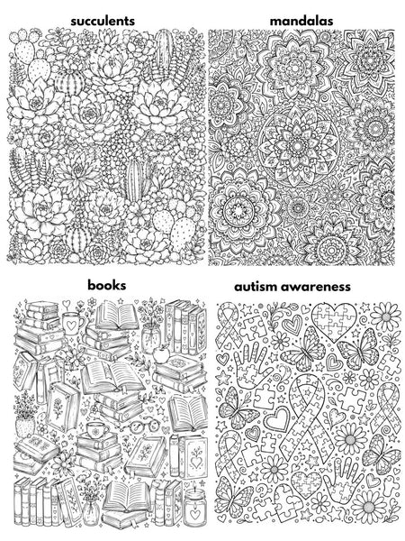 PREORDER: Custom Coloring Blanket (Premade Designs)  7.27.26