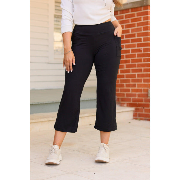 PreOrder  | The Gabriella -Black  High Waisted Gaucho Pants - Round 6