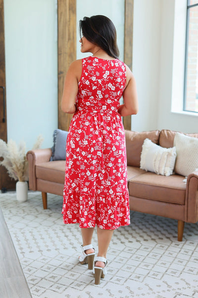 IN STOCK Bailey Dress - Red Floral