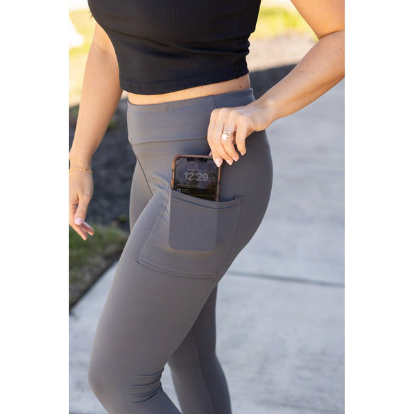 PreOrder | Charcoal CAPRI with POCKETS  - Luxe Leggings by Julia Rose®