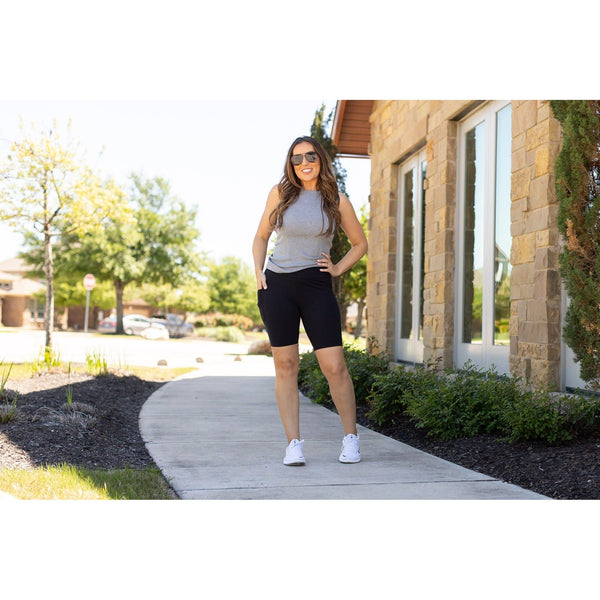 PreOrder | Black  BIKER SHORTS  - Luxe Leggings by Julia Rose®