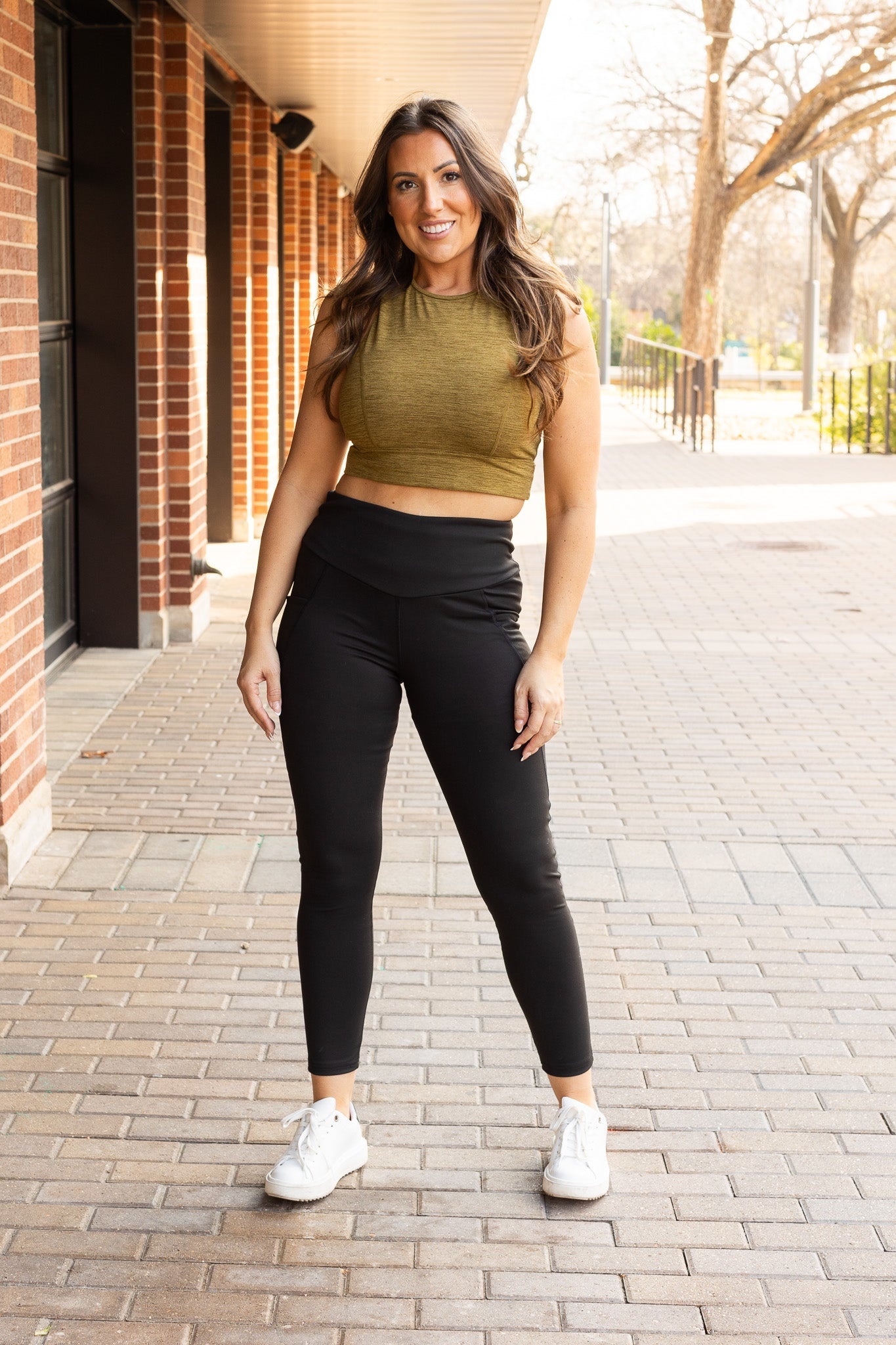 PreOrder | The Adriana - Tummy Control Full Length Leggings with Pockets