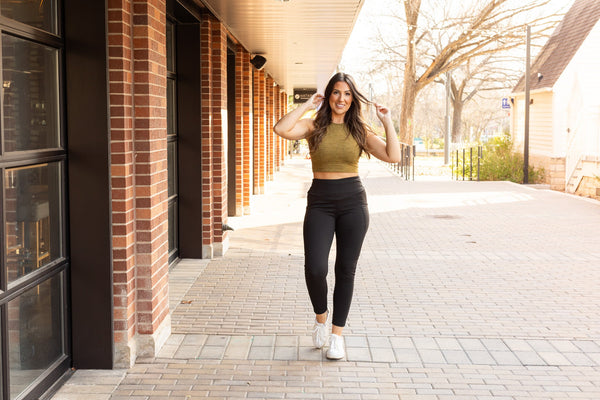 PreOrder | The Adriana - Tummy Control Full Length Leggings with Pockets