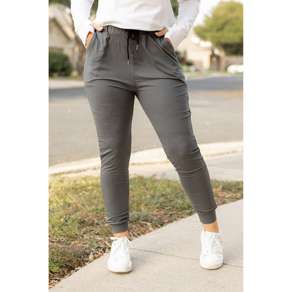 Ready to Ship | The Cindy Charcoal Joggers - Luxe Leggings by Julia Rose® Round 2