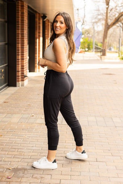 *Ready to Ship | The Reagan - Black Joggers  - Luxe Leggings by Julia Rose®