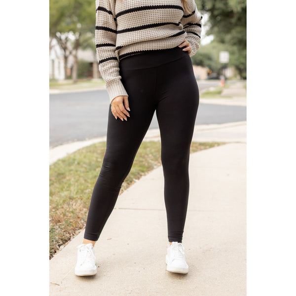 PreOrder | FULL LENGTH, NO POCKET Black Leggings - Round 3